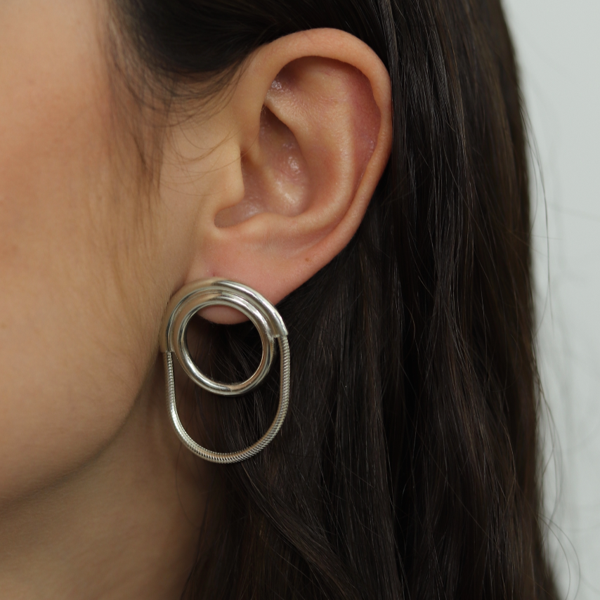 Aretes Lion Plata