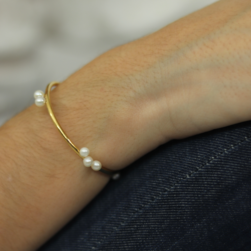 Brazalete Ida Oro Vermeil