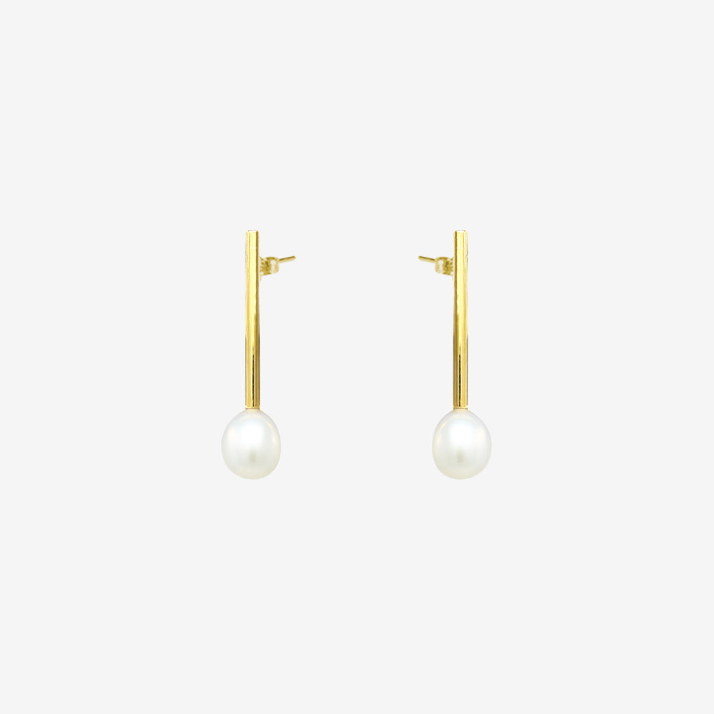 Aretes Luna Oro Vermeil