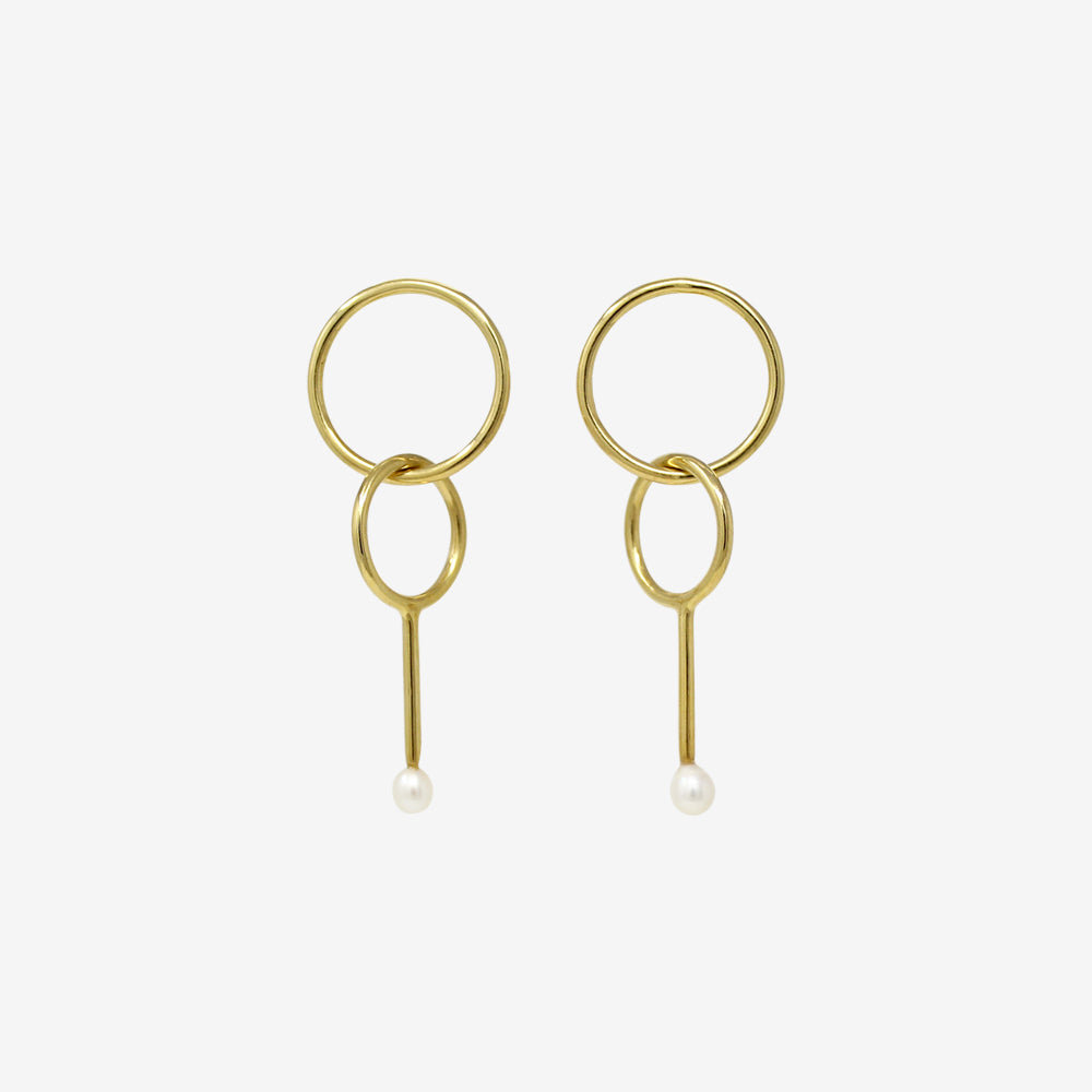 Arcadia earrings Vermeil gold