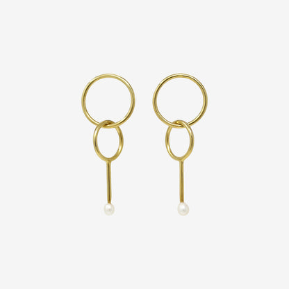 Arcadia earrings Vermeil gold