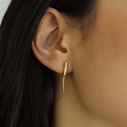 Aretes Lion petit Oro Vermeil
