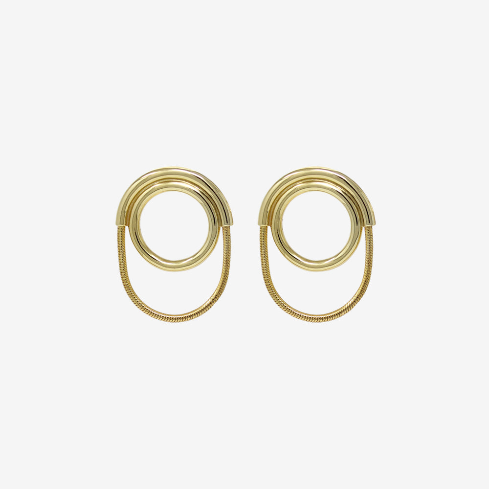 Aretes Lion Oro Vermeil
