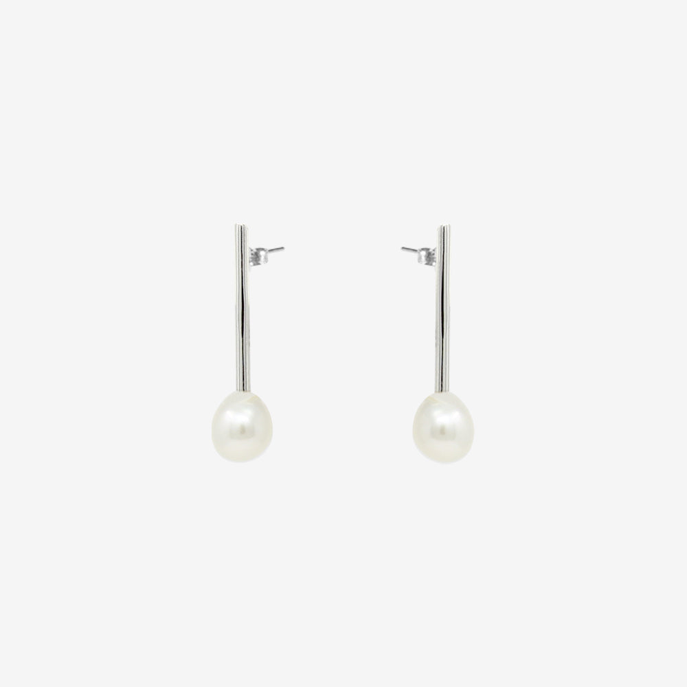 Aretes Luna Plata